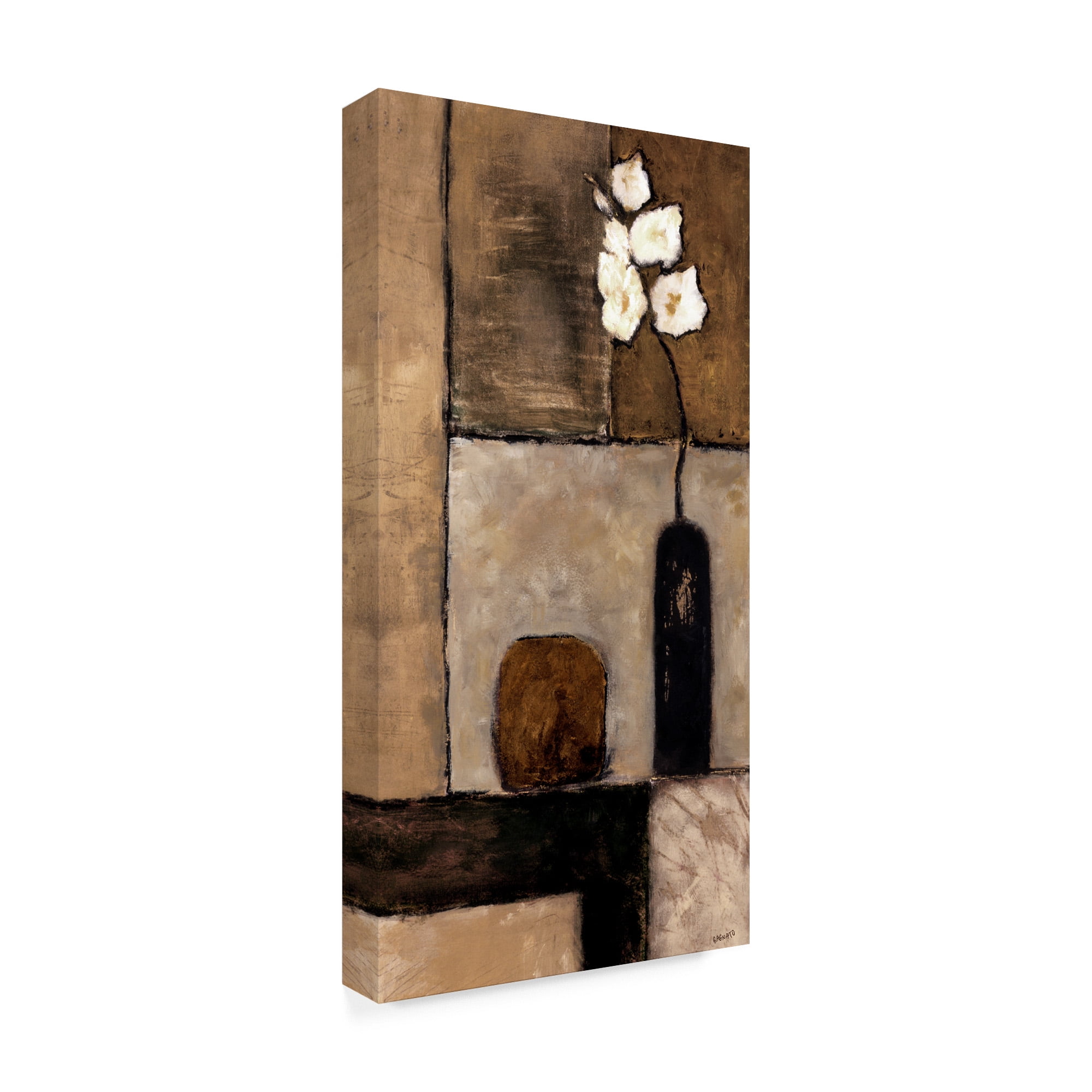 Trademark Fine Art 'Earthy Orchid Panel I' Canvas Art by Judi Bagnato