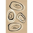 thumbnail image 3 of Aesthete 10x14 Black Modern Framed Museum Art Print Titled - Water Circles Terra, 3 of 5