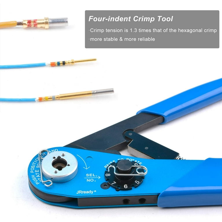 of 01 G125 M22520 20 ST2060 Connector Crimper Tool in Barrel Electronic JRready Gauge YJQ Indent 2 and Crimp Kit Aviation 615717 Positioner W1A and Systems for Solid Miniature Contact 32awg 7