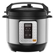 Simenmax 6qt Electric Pressure Cooker, 12-in-1 Multi-Cooker with LED Screen, Slow Cooker, Rice Maker, Steamer, Silver