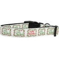 thumbnail image 2 of Christmas Pet Dog  Cat Nylon Collar or Leash, "Feliz Navidad", 2 of 2