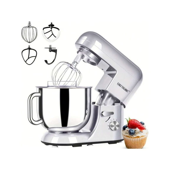 Stand Mixer, 7 Qt Tilt-Head Electric Household Stand Mixer - 650W 6-P Speed, Multifunctional Kitchen Stand Up Mixer With Dough Hook, Whisk, Food Beater And Butter Beater