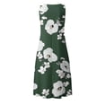 thumbnail image 6 of VBVC Women's Floral V-Neck Maxi Dress,Sleeveless Button Detail Flowy Dress For Women,Ladies Summer A-Line Beach Boho Sundress with Pockets,Army Green,S-5XL, 6 of 6