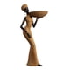 thumbnail image 2 of Estatua de dama tribal africana, adorno de resina, pieza de arte coleccionable hecha a mano para Estilo D, 2 of 9
