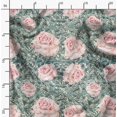 thumbnail image 2 of Soimoi Polyester Crepe Fabric Peony Floral Decor Fabric Printed Yard 42 Inch Wide, 2 of 6