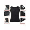 thumbnail image 2 of SAYFUT Men Waist Trainer Vests for Sweat Weight Loss Tops with Zipper Sweat Vest Sauna Tank Top Workout Shirt, 2 of 7