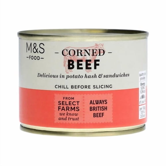 M&S Corned Beef 205g, British Import (Pack of 3)