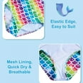 thumbnail image 3 of Girls One Piece Swimsuits Bathing Suits For Kids Cross Back Swimwear Beach Summer Swim Suits For 3-10 Years,140cm, 3 of 4