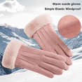 thumbnail image 3 of Guantes señoras otoño e invierno pantalla táctil más terciopelo cálido su, 3 of 5