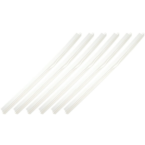 WRISTBIQUE Bath Edging Sealing Trim Sealing Strip Transparent Silicone Rubber 6Pcs 15.72X0.98X0.55in