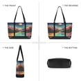 thumbnail image 6 of FORMRS Canvas Laptop Tote Bag for Women with 15.6" Computer Compartments Shoulder Handbag, Colorful Road, 6 of 7