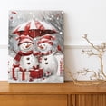 thumbnail image 2 of AVOI Snowman Wall Art - Canvas Print Painting Artwork for Bathroom Bedroom Living Room Frame: 8x10in, 2 of 6
