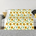 thumbnail image 1 of XMXT Throw Blanket, Sunflower Flower Background Machine Washable Blankets for Sofa, 50 x 40 inches Multicolor, 1 of 9