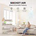 thumbnail image 3 of Bell+Howell Socket Air Socket Fan Light &acirc;?? Wireless Ceiling Fan with Lights and Remote, Ventilateur Plafond Avec Lumiere, Ceiling Fa, 3 of 8