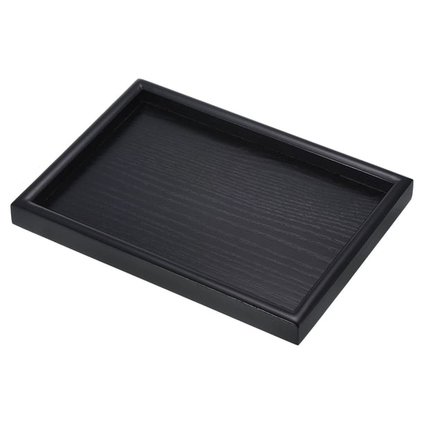 Bandeja de Madera Uxcell para Servir, Platter Rectangular para Té, Café, Snacks, Velas para el Hogar y la Cocina 10x7 Pulgadas