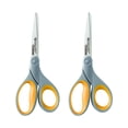 thumbnail image 1 of Westcott 13901 8-Inch Titanium Scissors For Office and Home, Yellow/Gray, 2 Pack, 1 of 1