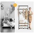 thumbnail image 6 of Accreate Coat Rack with Shoe Storage, Hall Tree with Bench and Shoe Rack for Hallway, 4-In-1 Entryway Organizer with Coat Hooks, 6 of 7