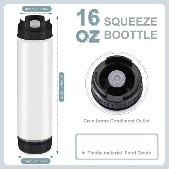 Large valve dispenser with refillable plastic squeeze bottle for sauces, tomato sauce, sour cream, and self sealing syrup