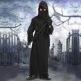 thumbnail image 5 of CONZONE Halloween Grim Reaper Outfit For Kids Hallowmas Outfit Dress Up Clothes For Kids Funny Festival Stage Party Outfits Size 3-4 Years Black, 5 of 8