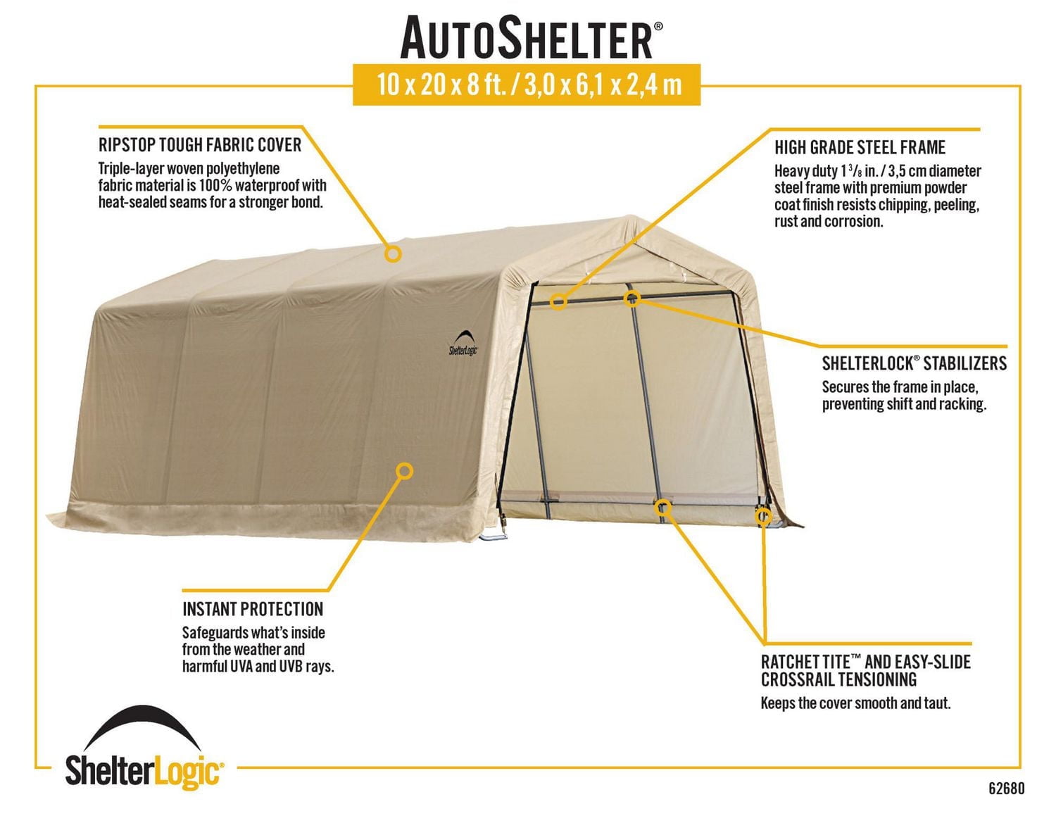 AutoShelter 10 x 20 ft.