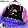 thumbnail image 4 of 57LEDs UV LED Nail Lamp Acrylic Gel Dryer Lamp With Smart Sensor Low Heat Mode Purple Nail Art Salon Manicure Machine, 4 of 5