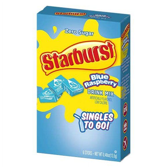 Starburst Singles To Go Blue Raspberry Drink Mix