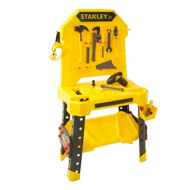STANLEY Jr. Kids Pretend Play Workbench & Power Drill & Toolset
