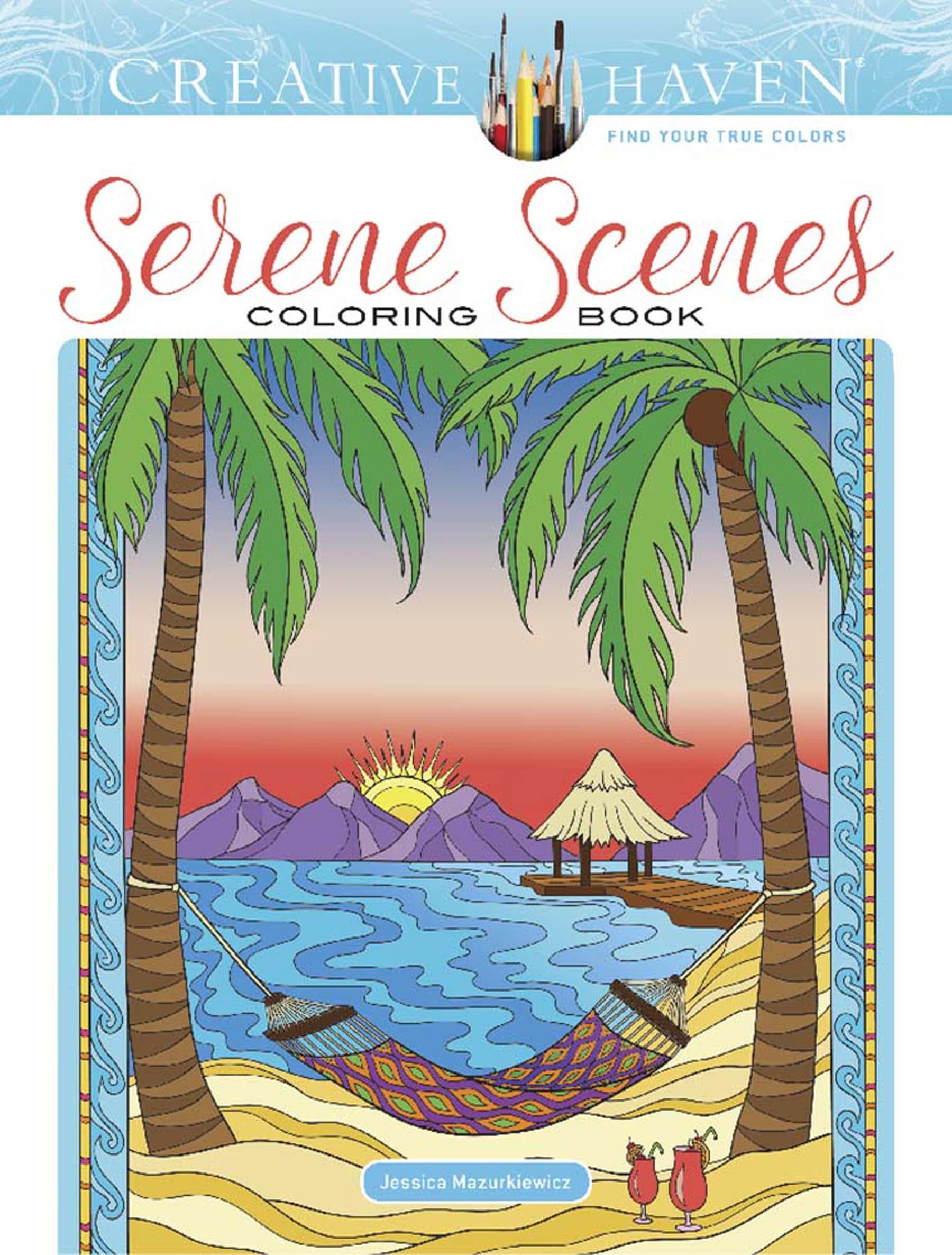 Creative Haven Coloring Books: Creative Haven Serene Scenes Coloring
