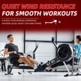 thumbnail image 5 of Signature Fitness Indoor Rowing Machine, 10-Level Air Resistance Rower with LCD Monitor, Adjustable Seat & Footrests, Quiet Operation, 330LB Weight Capacity, 5 of 6