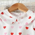 thumbnail image 6 of LUOGENLI Girls Dresses Size 5-6 Toddler Girls Short Sleeve Hearts Prints Dresses Valentine's Day Princess Dress Girls' Dresses White Floral Girls Skirts White 12-18 Months, 6 of 9