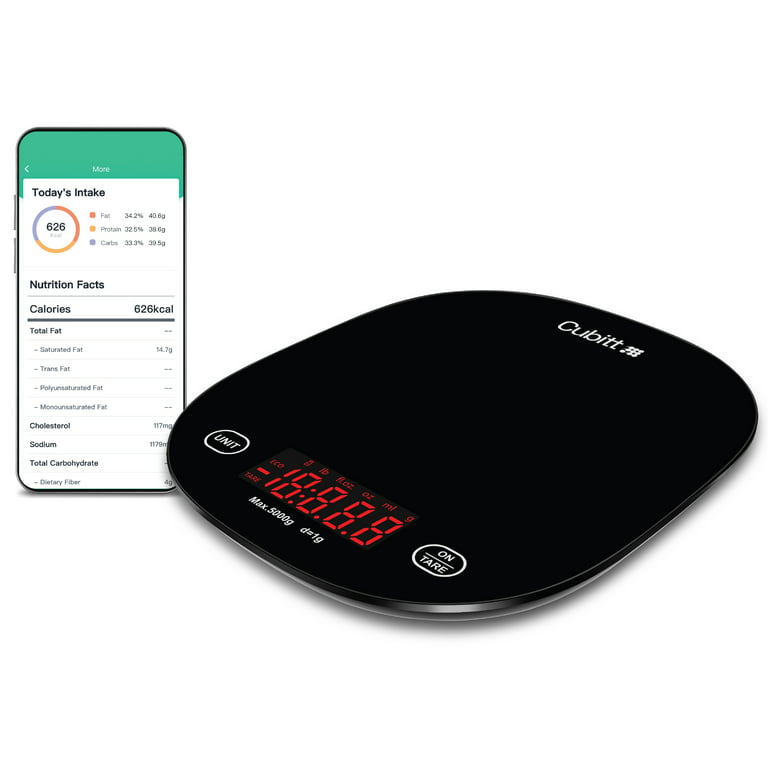 Smart Food Scale with Nutritional Calculator App, Digital Kitchen Scale for Food Weight Ounces and Grams, Bluetooth Calorie Scale for Weight Loss