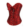 thumbnail image 1 of Robes Gothiques de Fête Gothiques pour Femmes Longues à Fleurs avec Lacets, Robe Médiévale Ajustée pour Femmes, Corset Bustier Court, 1 of 7
