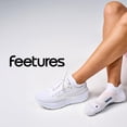 thumbnail image 7 of Feetures Elite Light Cushion No Show Tab Ankle Socks - Sport Sock with Targeted Compression - White Rose , Small (1 Pair), 7 of 7