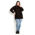 thumbnail image 2 of Avenue Women's Plus Size Oversize Cowl Soft Knit Relaxed Fit Sweater, 2 of 5