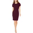 thumbnail image 1 of Calvin Klein Vestido de vaina sólida para mujer, Púrpura, 12 Calvin Klein Vaina, 1 of 1
