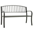 thumbnail image 1 of vidaXL Garden Bench Grey 120 cm Steel, 1 of 4
