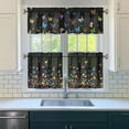 thumbnail image 6 of Colorful Gradient Butterfly Kitchen Curtains and Valances Set-3 Piece Kitchen Curtains Sets with Valance for Windows Rod Pocket Machine Washable Kitchen Decor(54"x18"+2x27.5"x24"), 6 of 6