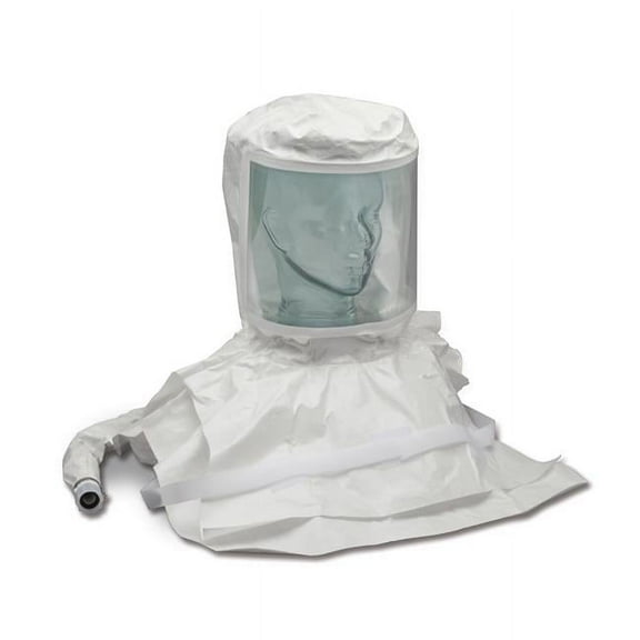Allegro Industries 9911-29S Double Bib Pharmaceutical Maintenance Free Saran Hood