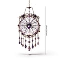 thumbnail image 3 of Halloween Crystal Wind Chime, Lightweight Acrylic Build, Silent Swaying Beads, Spooky Motif, Easy Window Wall Hanging (Spider), 3 of 7