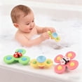 thumbnail image 3 of DEGIDEGI 3 PCS Suction Cup Spinner Fidget Toys, Anxiety Relief Sensory Spinning Tops for Toddlers, Portable Bath Toys for Kids Ages 1-3, 3 of 11