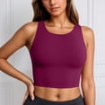 thumbnail image 2 of Women's Solid Swimwear Tankini Top Swim Shirt For Beach Water Activities, 2 of 6