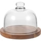 thumbnail image 2 of Cake Display Tray With Glass Dome For Parties 13cm Circular Cover Wood Material Sealing Feature 1Set, 2 of 5