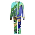 thumbnail image 4 of Super Why Men's Hooded Jumpsuit - Zip Up One Piece Pajamas Soft Cozy Winter Warm Plush Loungewear, 4 of 8