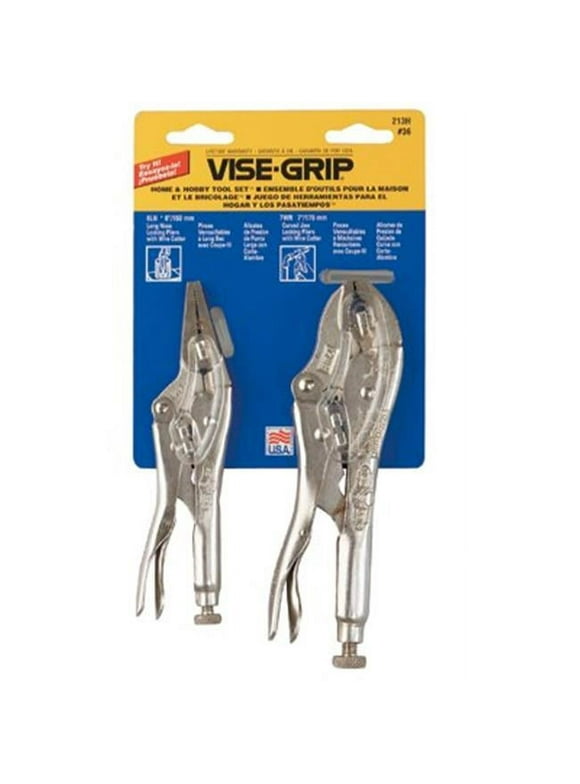 IRWIN Vise-Grip 6 & 7 in. Alloy Steel Locking Pliers Set Silver 2 pk