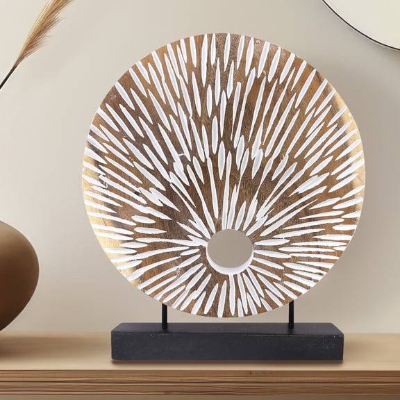 Decozen Home Decor Handmade Wooden Sculpture Acacia Wood