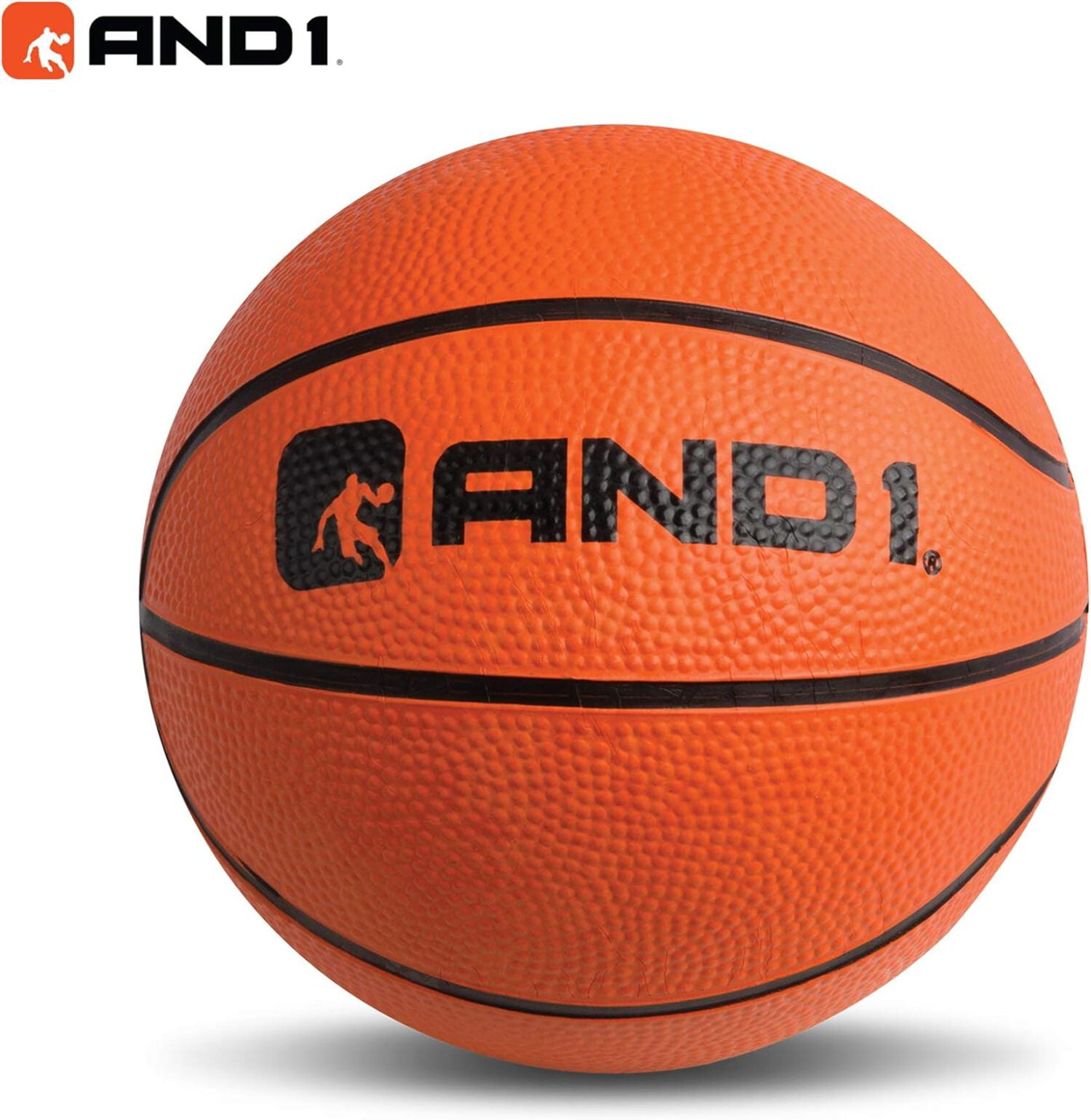 AND1 Over the Door Mini Basketball Hoop Set, 18"x12" Shatterproof Backboard, 1 Mini Basketball, No Tools Indoor Use