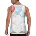 thumbnail image 3 of Gaeub Cute Elephant Men's Athletic Tank Top, Workout Sleeveless Shirts, Running Tank Tops for Gym, Running, Training - XX-Large, 3 of 9
