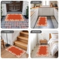 thumbnail image 6 of Coastal Coral Door Mat Indoor Outdoor,Orange White Ocean Marine Nautical Beach Non Slip Welcome Mat with Rubber Backing,Absorbent Fabric Front Door Mats Entryway Rug for Home Patio Entrance 20"x31.5", 6 of 9