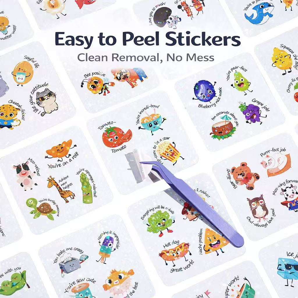 gleaminglife 105 Joke Cards Lunch Box Notes, Funny Pun Joke Cards with 120 Stickers, Daily Humor Cards for School & Gifts