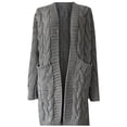 thumbnail image 4 of Uinagy Women's Autumn and Winter Mid-Length Cardigan Sweater, 4 of 4